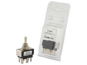 Agripak Toggle Switch (on)/Off/(on) Sprung Centred 6-Terminals - Sparex Part S.20976