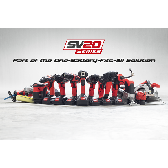 Sealey 8 x SV20 Series Cordless Power Tool Kit 20V Euro CP20VCOMBO4EU