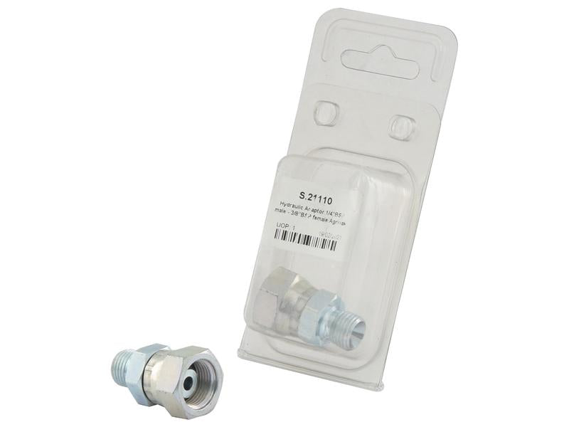 Agripak Hydraulic Adaptor 1/4'' BSP Male x 3/8'' BSP Swivel Female | S.21110