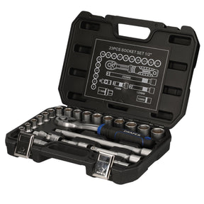 Draper Hi-Torq® Metric Socket Set, 1/2" Sq. Dr. (23 Piece) - HD23M - Farming Parts