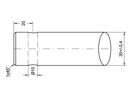 SHW Loader Tine - Curved 643mm, (Star) To fit as: DG035 | S.21535 - Product Image 2