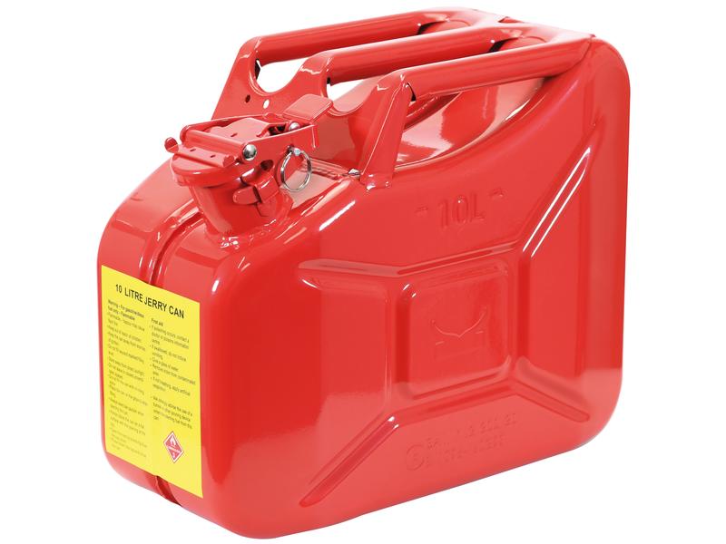 Metal Jerry Can - Red 10 ltr(s) (Petrol) | Sparex Part No.S.21694