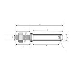 Sparex Lower Link Implement Pin 28x131mm Cat.2 Durable Steel | S.216