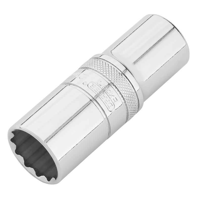 Draper Expert HI-TORQ® 12-Point Metric Deep Socket, 1/2" Sq. Dr., 21mm