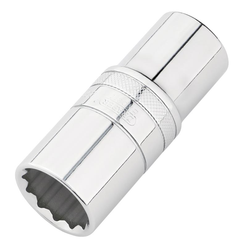Draper Expert HI-TORQ® 12-Point Metric Deep Socket, 1/2" Sq. Dr., 23mm