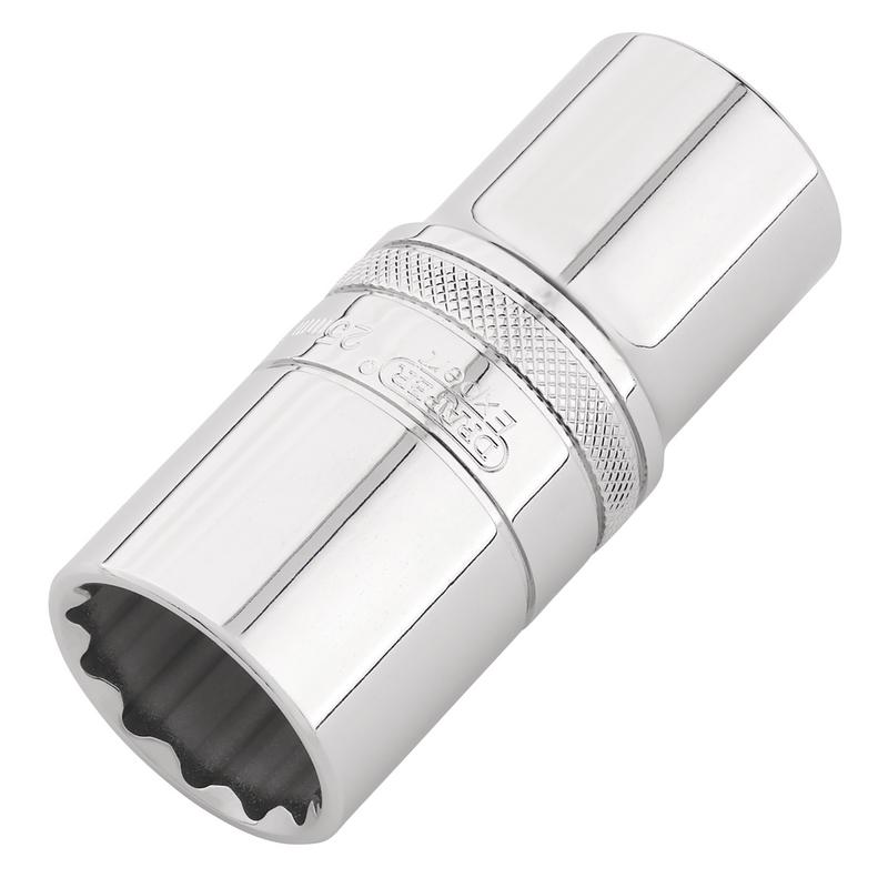 Draper Expert HI-TORQ® 12-Point Metric Deep Socket, 1/2" Sq. Dr., 25mm
