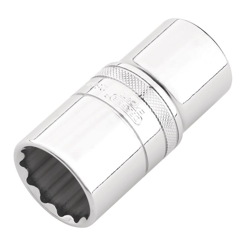 Draper Expert HI-TORQ® 12-Point Metric Deep Socket, 1/2" Sq. Dr., 28mm