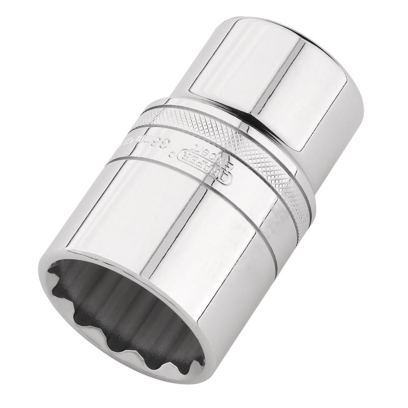 Draper Expert HI-TORQ® 12-Point Metric Deep Socket, 1/2" Sq. Dr., 36mm