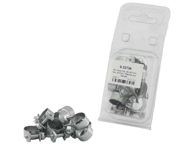 Sparex Agripak Mini Clip Set 1314mm Secure Hose Fasteners | S.22736