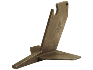 The Subsoil Point (Quivogne), Sparex Part Number S.22856, is a durable replacement part from Sparex with a sharp, pointed end, designed for attachment to an excavator bucket for digging or trenching. This component adheres to Tariff Code 8432900000.