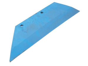 A blue, metal, triangular wedge with two holes near the wider end, compatible with RH Primary OE Reference 127440 is available under the product name "Wing - RH (Lemken)" to fit as 3352220 by Sparex, part number S.22880.