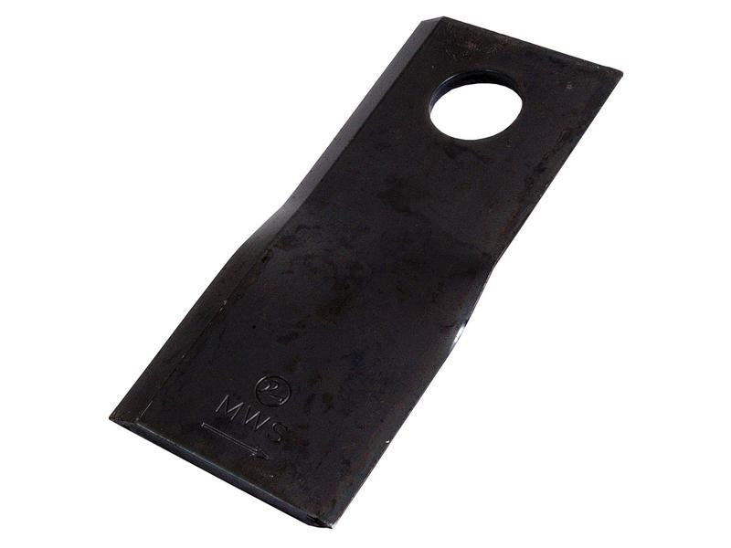 Mower Blade - Twisted blade, top edge sharp & parallel - 118 x 47x4mm - Hole Ø19mm - LH - Replacement for Fella To fit as: 135564 - S.22920 - Farming Parts
