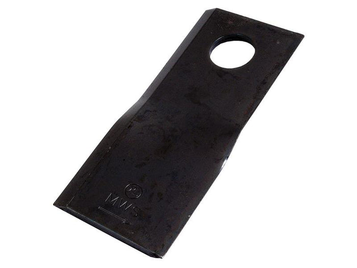 Mower Blade - Twisted Blade, Top Edge Sharp & Parallel - 118 X 47x4 MM - Hole Ø19 MM - LH - Replacement for Fella to Fit as: 135564 - Sparex Part S.22920