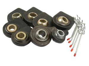 Eight Top and Lower Link Weld On Ball Ends (Sparex Part Number: S.23385) from Sparex are arranged on a white background.