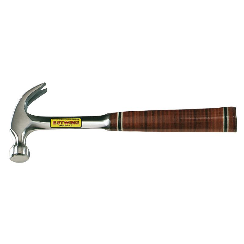 ESTWING E12C CURVED CLAW HAMMER WITH LEATHER GRIP, 12OZ/336G