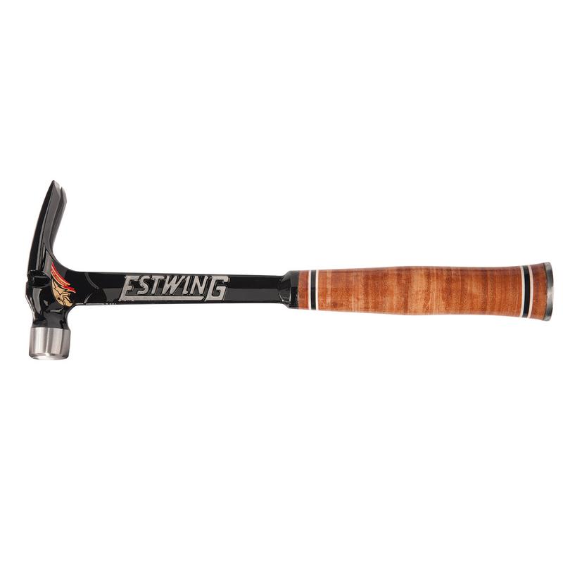 ESTWING E15SM ULTRA SERIES MILLED FACE FRAMING HAMMER WITH LEATHER GRIP, 15OZ/425G