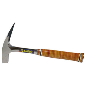 ESTWING E239MM MILLED FACE ROOFERS PICK HAMMER WITH LEATHER GRIP, 21OZ/600G