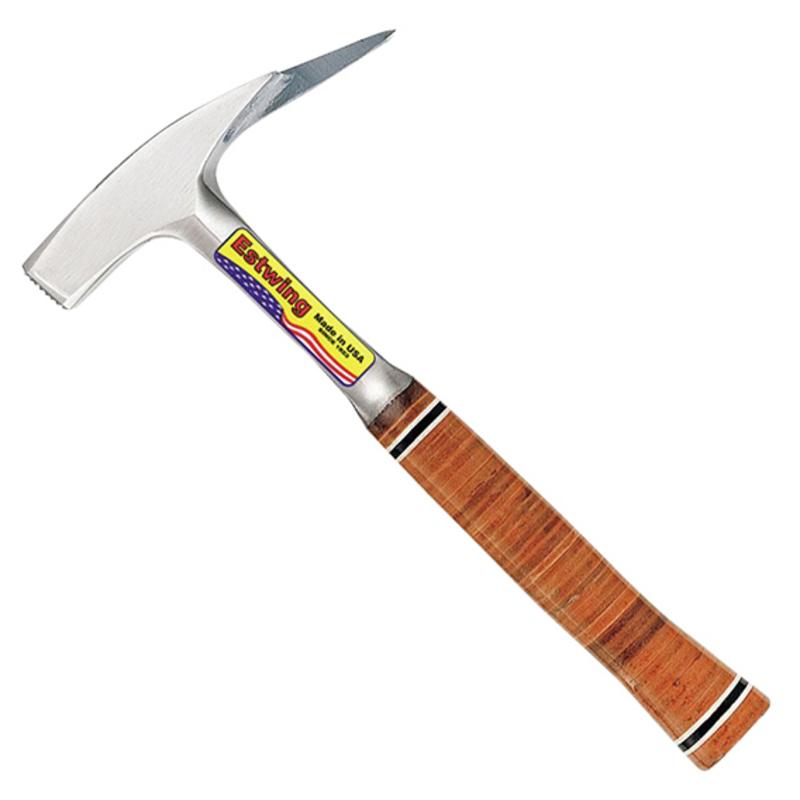 ESTWING E239MS SMOOTH FACE ROOFERS PICK HAMMER WITH LEATHER GRIP, 21OZ/600G