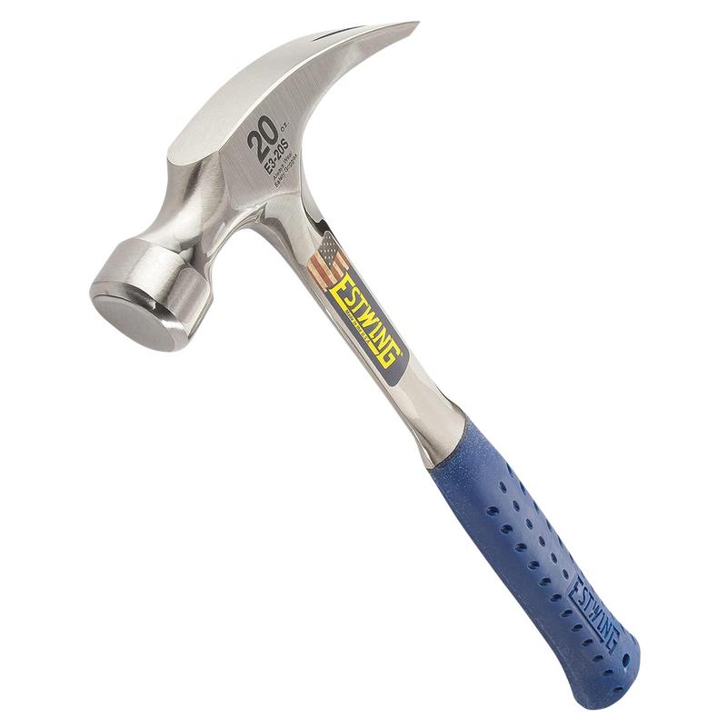 ESTWING E3-20S STRAIGHT CLAW HAMMER, 20OZ/560G