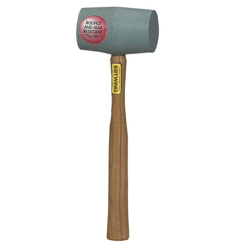ESTWING EDH-18N GREY DEADHEAD RUBBER MALLET, 18OZ