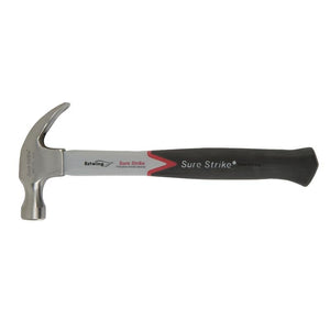 ESTWING EMRF16C SURE STRIKE CURVED CLAW HAMMER WITH FIBREGLASS HANDLE, 16OZ/448G