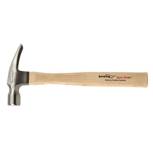 ESTWING EMRW20S SURE STRIKE STRAIGHT CLAW HAMMER WITH HICKORY HANDLE, 20OZ/560G