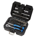 Draper Hi-Torq® Metric Socket And Bit Set, 1/4" Sq. Dr. (40 Piece) | 1/4Ss40