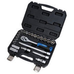 Draper Hi-Torq® Metric Socket Set, 1/2" Sq.. Dr. (23 Piece) | 1/2Ss23