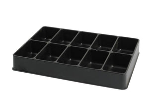 Product Description: The Sparex 10 Compartment Tray (330 x 50 x 230mm) features ten rectangular compartments, arranged in two rows of five. Available under Sparex Part Number: S.2423.