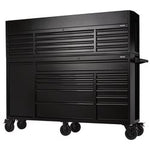 Bunker® 25 Drawer Combined Roller Cabinet And Tool Chest, 72", Black | B200-72C/72R