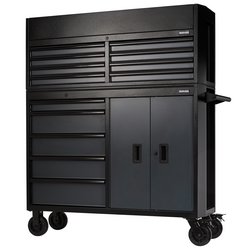 Bunker® 13 Drawer Combined Roller Cabinet And Tool Chest, 52", Grey | B200-52C-G/52Rg