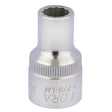 Draper Elora Bi-Hexagon Socket, 1/2" Sq. Dr., 10mm - 770-LM 10 - Farming Parts