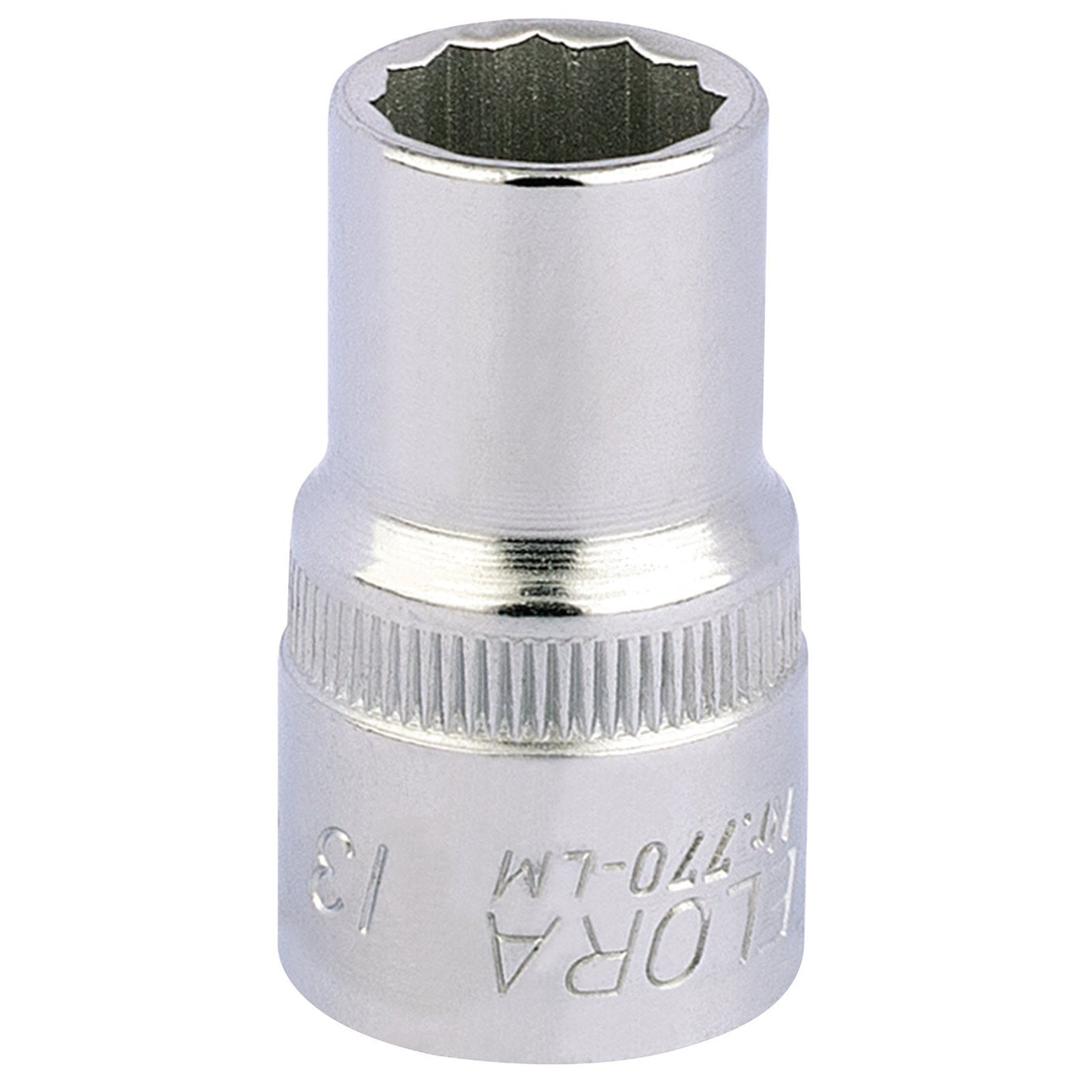 Draper Elora Bi-Hexagon Socket, 1/2" Sq. Dr., 13mm - 770-LM 13 - Farming Parts