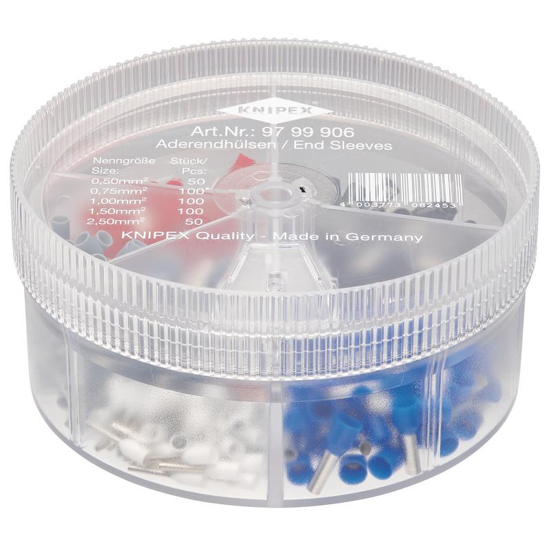 Buy KNIPEX 97 99 906 Assortment Boxes with 450 insulated Wire Ferrules ...