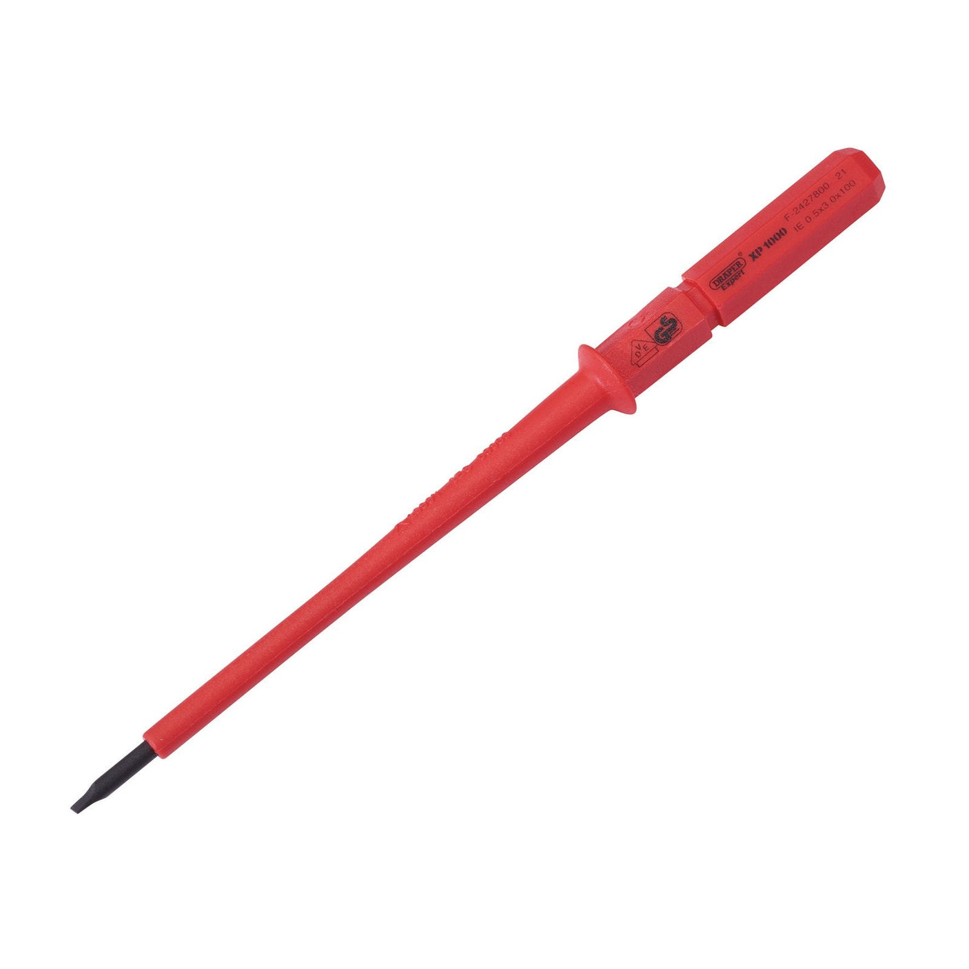 Draper Xp1000&#174; Vde Plain Slot Interchangeable Screwdriver Blade, 3 X 100mm - 9651P - Farming Parts