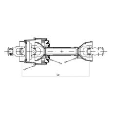 Sparex PTO Shaft EUCV Wide Angle 720mm Heavy Duty | S.24748
