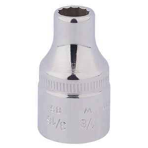 The Draper Elora Whitworth Bi-Hexagon Socket, 770-LW 1/8, is a chrome-plated 1/8-inch socket made from durable chrome vanadium steel, featuring a 12-point design for use with hand tools and meeting DIN specifications for added reliability.