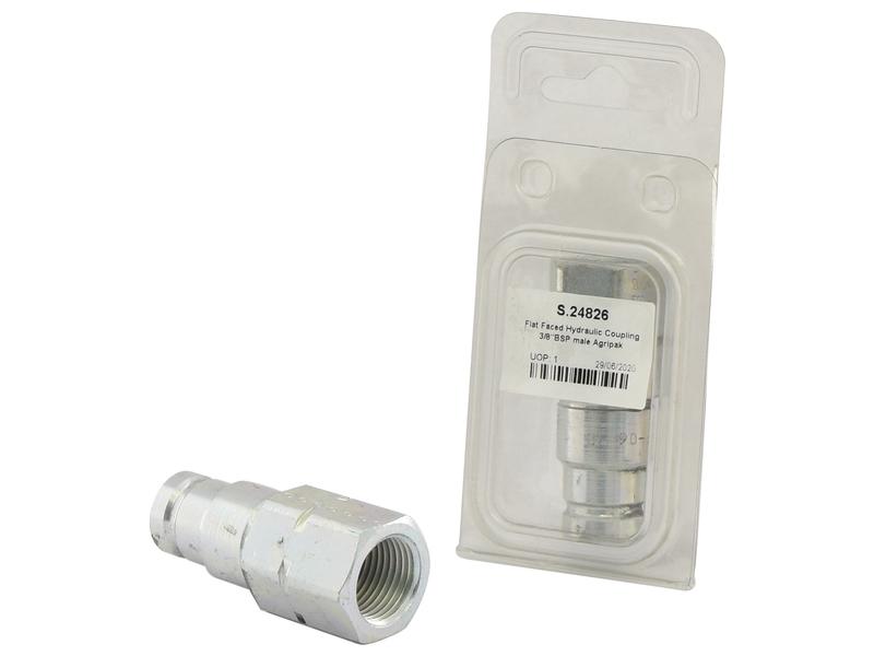 Sparex Agripak Flat Faced Hydraulic Coupling 3/8'' x 3/8'' | S.24826