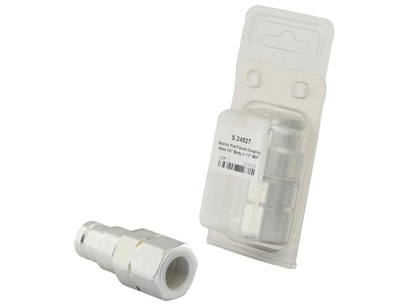 Sparex Agripak Flat Faced Hydraulic Coupling 3/8" x 1/2" Thread | S.24827