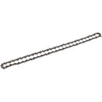 A 400mm Draper chainsaw chain for models 35485, 45579, 45541, 79942, and 45542 - AGP79 with sharp cutting teeth, laid out straight on a white background.