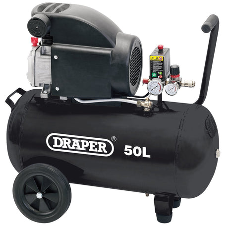 Draper 50L Direct Drive Air Compressor, 1.5Kw/2Hp - DA50/207 - Farming Parts