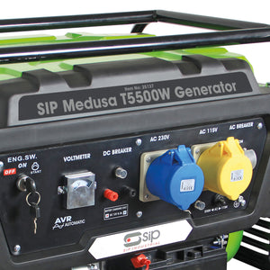 SIP MEDUSA T5500W Petrol Generator with AVR & Wheels - SIP-25137