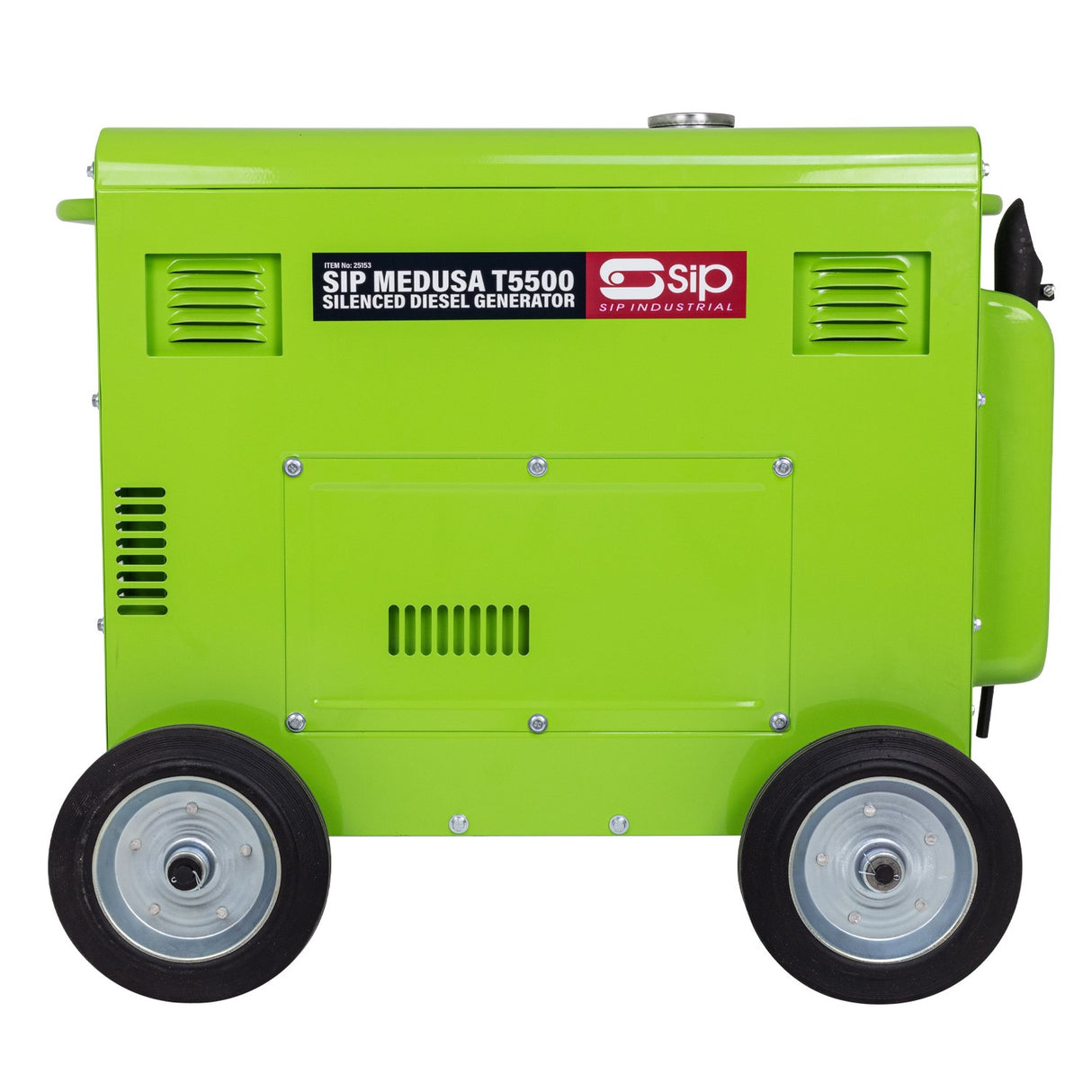 SIP MEDUSA T5500 Diesel Generator Silenced 5.5kW AVR Mobile IP-25153