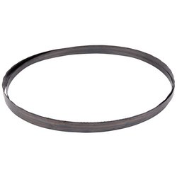 The Draper Metal Bandsaw Blade, 1425mm X 1/4", 24Tpi - BB1425, features jagged teeth along one edge and is made of M42 high-speed cobalt steel.