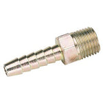 The Draper 1/4" BSP Taper 1/4" Bore PCL Male Screw Tailpiece (A5656 BULK), designed to fit a hose on one end, is sold loose.