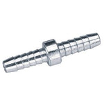 A display-packed Draper 5/16" PCL Double Ended Air Hose Connector with ribbed ends and a hexagonal center (Pack of 5).