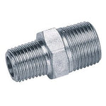 A Draper 3/8" male to 1/4" male BSP taper reducing union (pack of 3).