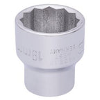 Draper Elora Bi-Hexagon Socket, 3/8" Sq. Dr., 19mm - 870-M 19 - Farming Parts