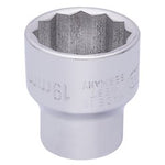 Draper Elora Bi-Hexagon Socket, 3/8" Sq. Dr., 19mm - 870-M 19 - Farming Parts