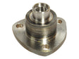 A metallic flange with a central circular opening and three equidistant bolt holes surrounding it, designed to metric specifications, is available as the King Pin (Sparex Part Number: S.260181) from the Sparex brand.